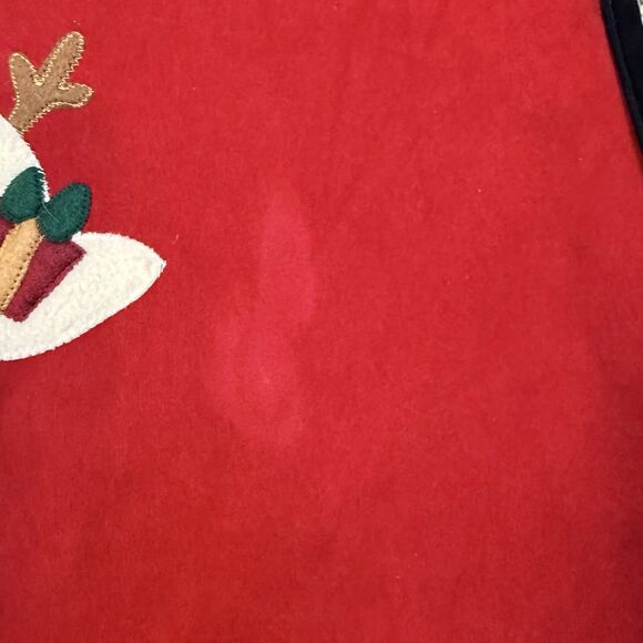 Snowman Holiday Applique Vest Womens XXL Red Festive Ugly Christmas - Picture 8 of 9